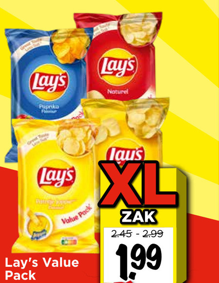 Lays   chips folder aanbieding bij  Vomar - details