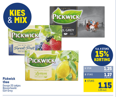 Pickwick   thee folder aanbieding bij  Makro - details