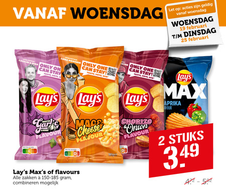 Lays   chips folder aanbieding bij  Coop - details