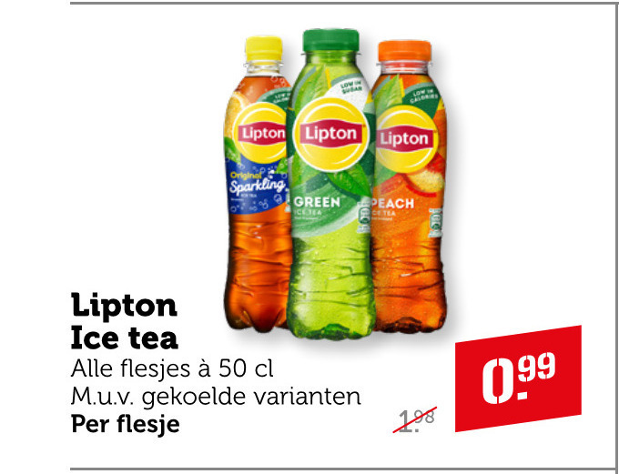 Lipton   ice tea folder aanbieding bij  Coop - details