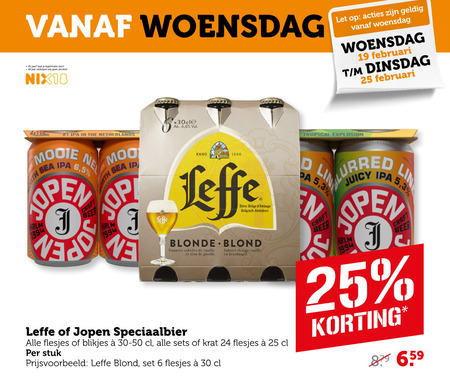 Leffe   speciaalbier, blikje bier folder aanbieding bij  Coop - details