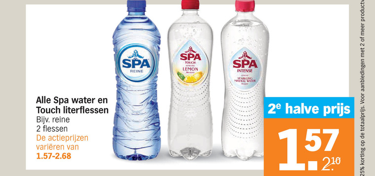 Spa en Fruit   mineraalwater, fruitdrank folder aanbieding bij  Albert Heijn - details