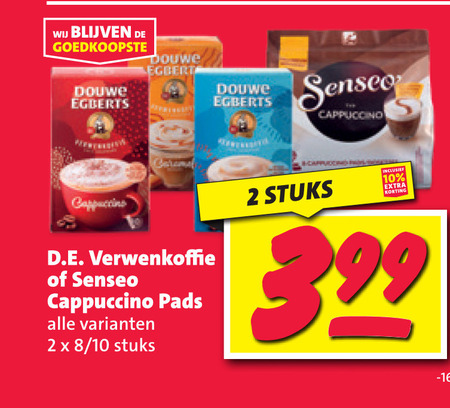 Douwe Egberts   koffiepad, oploskoffie folder aanbieding bij  Nettorama - details