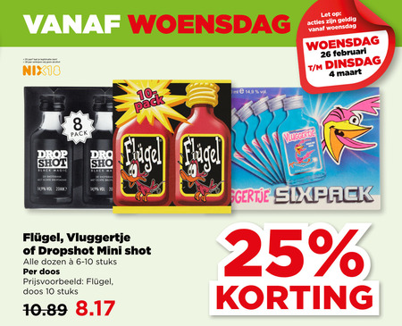 Flugel   likeur folder aanbieding bij  Plus - details