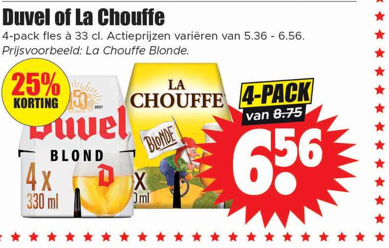 Duvel   speciaalbier folder aanbieding bij  Dirk - details
