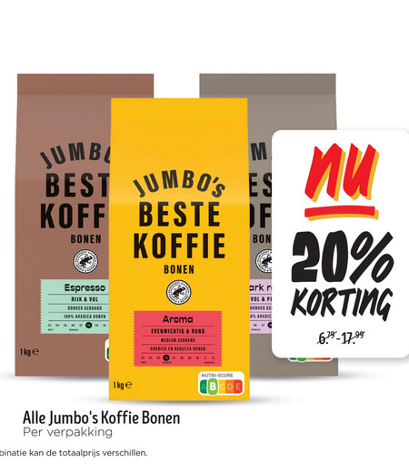 Jumbo Huismerk   koffiebonen folder aanbieding bij  Jumbo - details