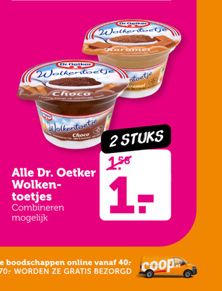 Dr Oetker   toetje folder aanbieding bij  Coop - details