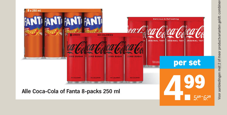Coca-Cola   cola, frisdrank folder aanbieding bij  Albert Heijn - details