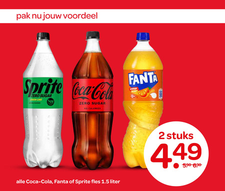 Coca-Cola   frisdrank, cola folder aanbieding bij  Spar - details