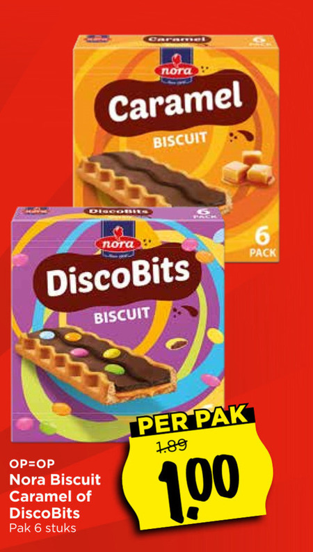 Nora   biscuits folder aanbieding bij  Vomar - details