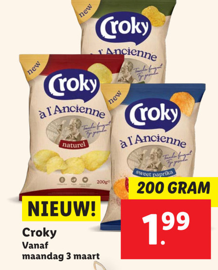 Croky   chips folder aanbieding bij  Lidl - details