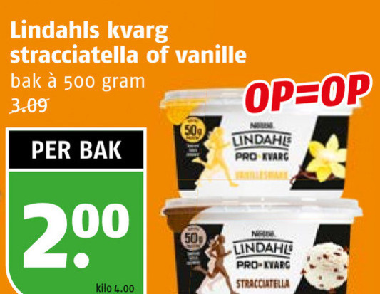 Lindahl Kvarg   kwark folder aanbieding bij  Poiesz - details