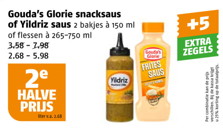 Goudas Glorie   snacksaus folder aanbieding bij  Poiesz - details