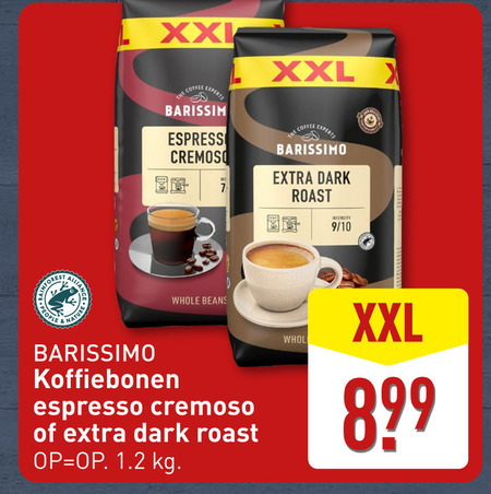 Barissimo   koffiebonen folder aanbieding bij  Aldi - details