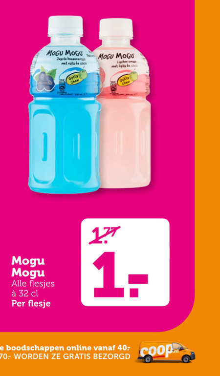 Mogu Mogu   fruitdrank folder aanbieding bij  Coop - details