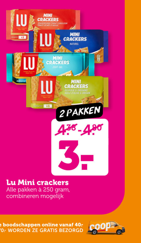 Lu   crackers folder aanbieding bij  Coop - details
