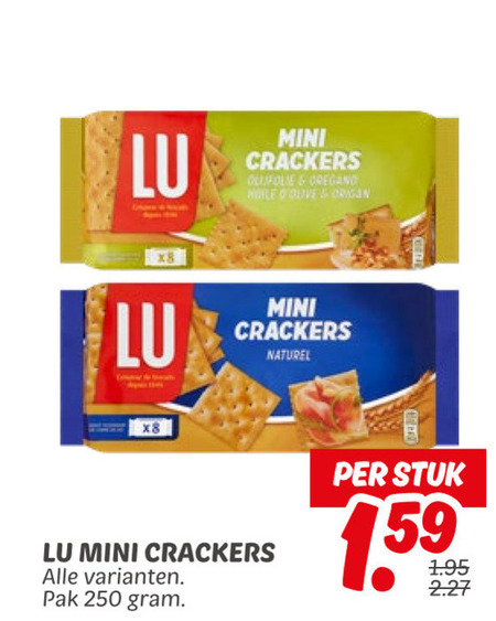 Lu   crackers folder aanbieding bij  Dekamarkt - details