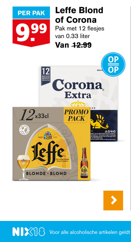 Corona   speciaalbier folder aanbieding bij  Hoogvliet - details