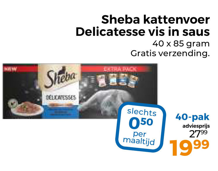 Sheba   kattenvoer folder aanbieding bij  Trekpleister - details