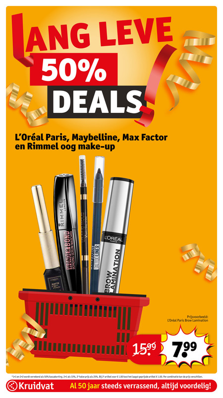 Rimmel   mascara, cosmetica folder aanbieding bij  Kruidvat - details