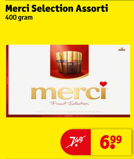 Merci   chocolade folder aanbieding bij  Kruidvat - details