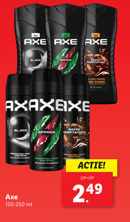 Axe   deodorant folder aanbieding bij  Lidl - details