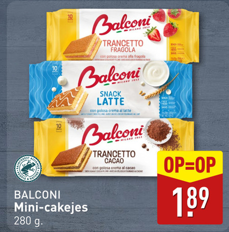 Balconi   cakejes folder aanbieding bij  Aldi - details