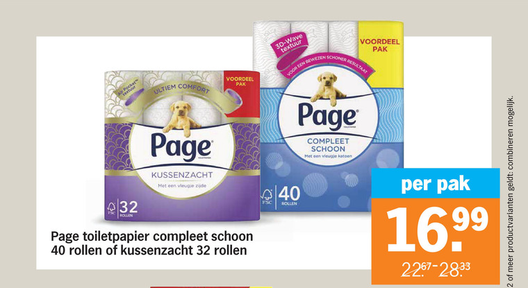 Page   toiletpapier folder aanbieding bij  Albert Heijn - details