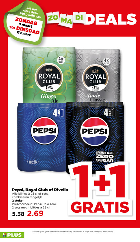 Rivella   cola, frisdrank folder aanbieding bij  Plus - details
