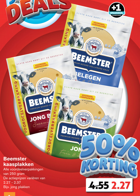 Beemster   kaasplakken folder aanbieding bij  Hoogvliet - details