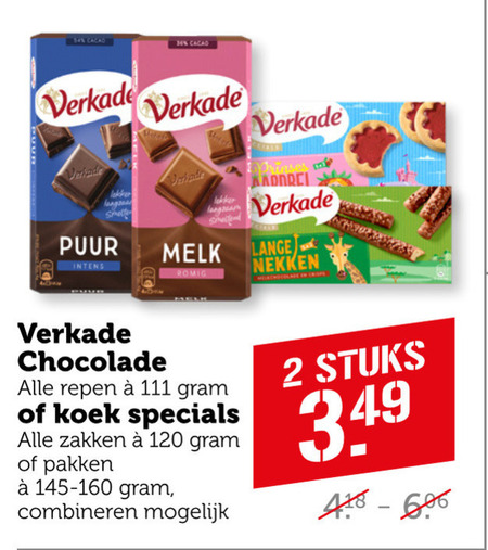 Verkade   chocolade, biscuits folder aanbieding bij  Coop - details