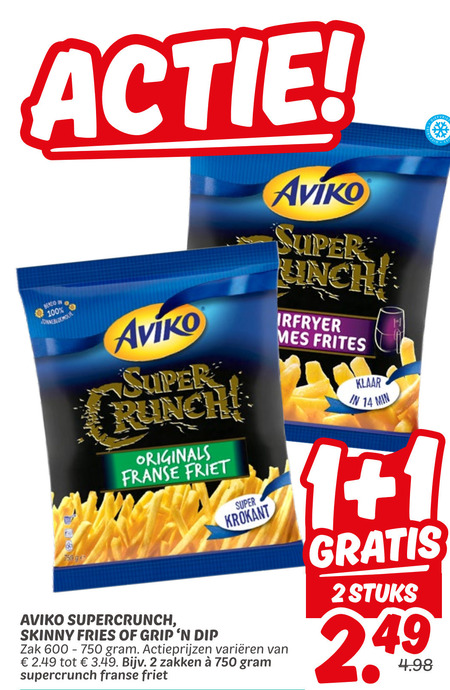 Aviko   patat folder aanbieding bij  Dekamarkt - details