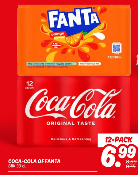 Fanta   frisdrank, cola folder aanbieding bij  Dekamarkt - details