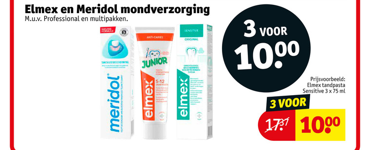 Meridol   tandpasta folder aanbieding bij  Kruidvat - details