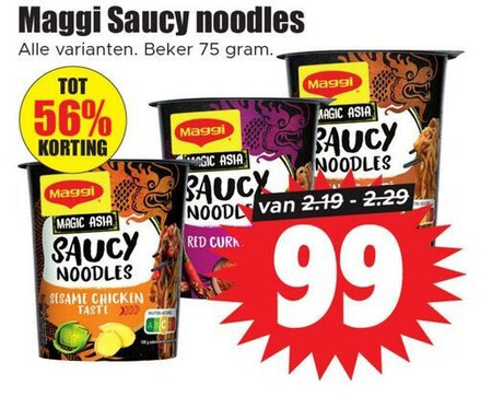 Maggi   noodles folder aanbieding bij  Dirk - details