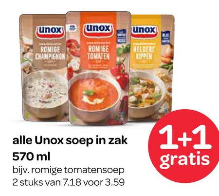 Unox   soep folder aanbieding bij  Spar - details