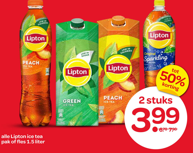 Lipton   ice tea folder aanbieding bij  Spar - details