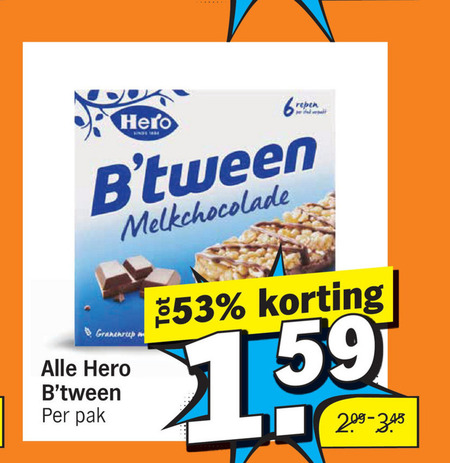 Hero   mueslireep folder aanbieding bij  Albert Heijn - details