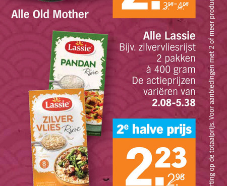 Lassie   rijst folder aanbieding bij  Albert Heijn - details