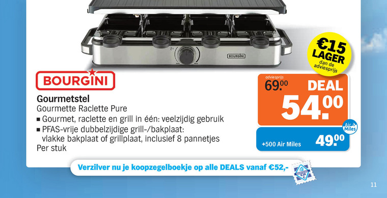 Bourgini   gourmetset folder aanbieding bij  Albert Heijn - details