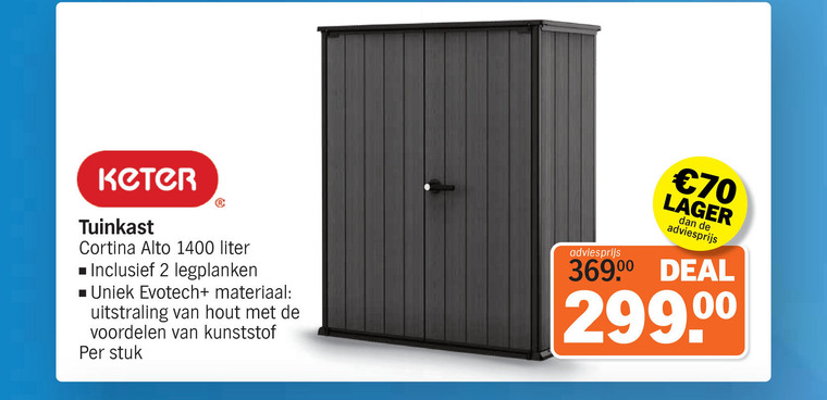 Keter   tuinkast folder aanbieding bij  Albert&nbsp;Heijn - details
