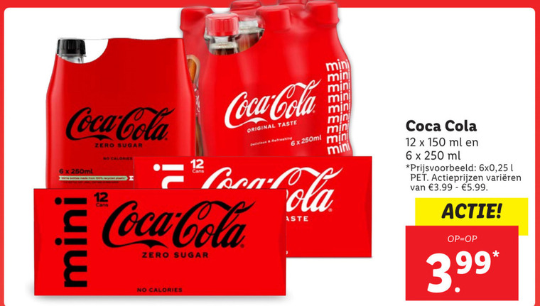 Coca-Cola   cola folder aanbieding bij  Lidl - details