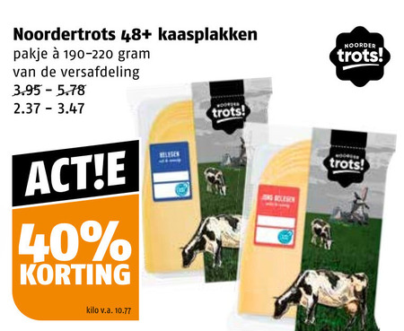 Noordertrots   kaasplakken folder aanbieding bij  Poiesz - details