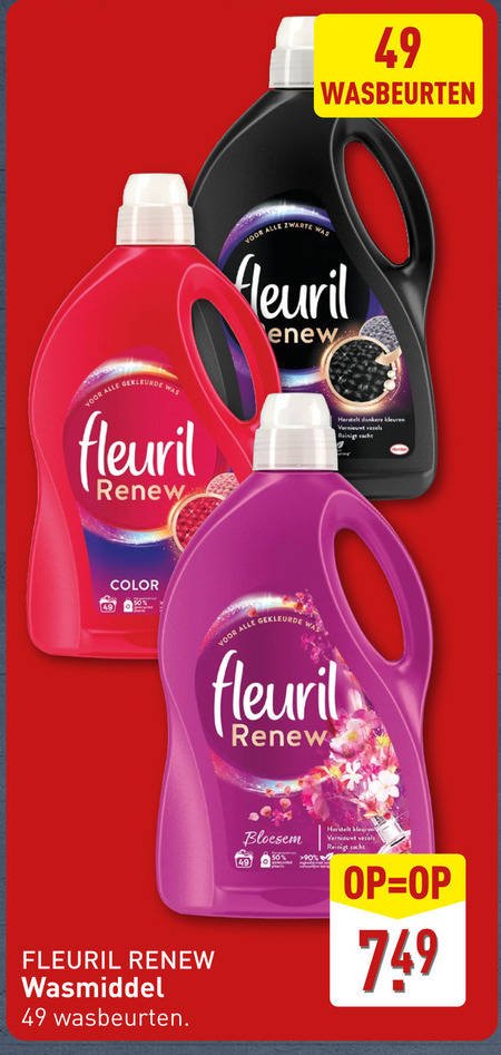 Fleuril   wasmiddel folder aanbieding bij  Aldi - details