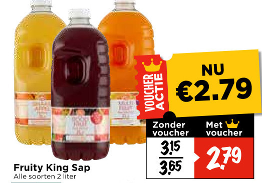 Fruity King   fruitdrank folder aanbieding bij  Vomar - details