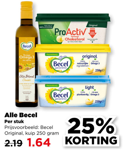 Becel   olie en vetten, margarine folder aanbieding bij  Plus - details