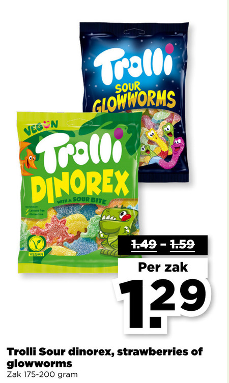 Trolli   snoep folder aanbieding bij  Plus - details