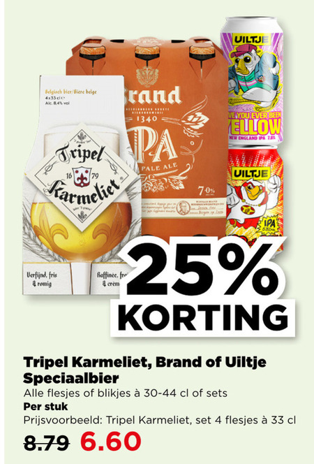 Karmeliet   speciaalbier folder aanbieding bij  Plus - details
