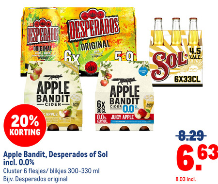 Desperados   speciaalbier, appelcider folder aanbieding bij  Makro - details