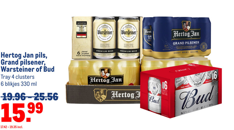 Warsteiner   blikje bier folder aanbieding bij  Makro - details